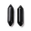 Natural Obsidian Double Terminal Pointed Pendants G-C007-02B-07-2