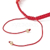 Glass Braided Beaded Bracelets BJEW-MZ00304-02-4