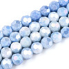 Anti-Tarnish Electroplate Glass Beads Strands EGLA-T021-10mm-15-09-1
