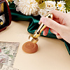 Golden Plated Brass Stamps DIY-WH0349-161A-3