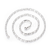 Non-Tarnish 304 Stainless Steel Figaro Chain Necklaces NJEW-E143-05P-1