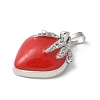 Brass Micro Pave Cubic Zirconia Pendants KK-P290-62P-2