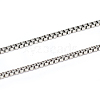 304 Stainless Steel Box Chains CHS-L001-92-1.4mm-1