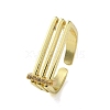 Open Brass with Cubic Zirconia Rings RJEW-B057-06G-3