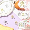 6Pcs 2 Colors Brass Micro Pave Clear Cubic Zirconia Pendants KK-CJ0003-19-3