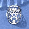 Non-Tarnish 304 Stainless Steel Adjustable Rings RJEW-P080-01P-2