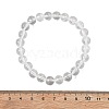 Natural Quartz Crystal Beaded Stretch Bracelets BJEW-Q692-46-8mm-2