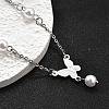 304 Stainless Steel Butterfly Link Bracelets BJEW-C098-01A-P-3