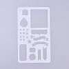 Plastic Reusable Drawing Painting Stencils Templates DIY-G027-F07-2