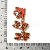 Christmas Acrylic Iron Pendants MACR-U005-10B-3