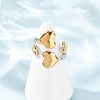 304 Stainless Steel Open Cuff Rings for Women RJEW-K321-01E-2