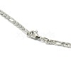 Tarnish Resistant 304 Stainless Steel Figaro Chain Necklace Making X-STAS-A028-N025P-3