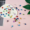 Spritewelry 96Pcs 24 Style Faceted Transparent Glass Charms GLAA-SW0001-04-15