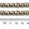 Electroplated Non-Magnetic Synthetic Hematite Beads Strands G-P518-05G-01-4