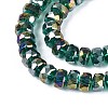 Electroplate Transparent Glass Beads Strands EGLA-N022-04A-D10-3