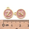 Golden Plated Alloy Enamel Charms X-ENAM-S118-07Z-3