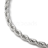 304 Stainless Steel Rope Chain Necklaces NJEW-H019-01P-2