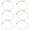 6Pcs Adjustable 304 Stainless Steel Wire Cuff Bangle Making MAK-BBC0001-24B-P-7