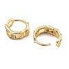 Brass Micro Pave Clear Cubic Zirconia Hoop Earrings for Women EJEW-U029-01G-04-2