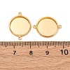 Brass Connector Cabochon Settings KK-F898-21C-G-3