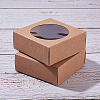 Foldable Kraft Paper Boxes CON-WH0068-63A-6