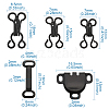 Iron Hook Clasps and Brass Trouser Fasteners FIND-TA0001-19-9