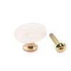 Flat Round Natural Quartz Crystal Drawer Knobs PW-WG94208-03-1