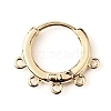 Brass Hoop Earrng Findings LS-KK-WH0035-85B-1