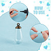 9Pcs 3 Styles Alloy Bead Cap Pendant Bails FIND-DR0001-20B-5