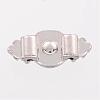 Zinc Alloy Rhinestone Bar Spacers X-ALRI-Q051-N-3