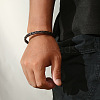 Leather Cord Bracelets for Men WG751FF-01-4