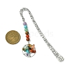 Tibetan Style Alloy Hook Bookmarks AJEW-JK00319-2