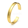 Alloy Grooved Open Cuff Bangle for Women BJEW-WH0016-19G-2
