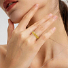 14Pcs 7 Styles Stainless Steel Grooved Finger Ring Settings STAS-SC0010-65G-6