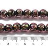 Handmade Foil Lampwork Beads Strands FOIL-K003-06B-18-4