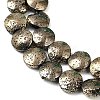 Electroplated Natural Lava Rock Beads Strands G-K388-01I-2