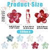 180Pcs 9 Colors Baking Paint Transparent Glass Beads DGLA-YW0001-69-3