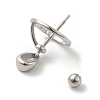 Rhodium Plated 925 Sterling Silver Locket Style Planet Pinch Bails STER-NH0001-55B-P-4