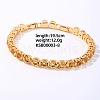 Hip-hop Brass Micro Cubic Zirconia Link Chain Bracelets for Men and Women FX8797-8-1