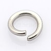 Tarnish Resistant 304 Stainless Steel Open Jump Rings X-STAS-E066-08-6mm-1