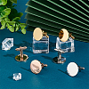 3 Pairs 3 Colors 201 Stainless Steel Cufflinks for Men STAS-UN0051-90-2