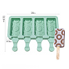 Food Grade DIY Rectangle Ice-cream Silicone Molds DIY-D062-01A-6