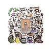 50Pcs Cute Little Raccoons PVC Self-Adhesive Stickers STIC-D280-02-6