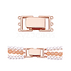 1Pc 925 Sterling Silver Fold Over Clasps STER-PH0004-13-1