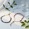 3Pcs 3 Colors Brass Pave Cubic Zirconia Beads Slider Bracelets for Women BJEW-GO0001-07-4