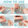 6Pcs Crystal Cage Holder Necklace NJEW-AB00036-4