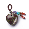 Chakra Hanging Ornaments HJEW-K032-08K-3