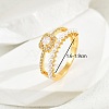 Elegant Copper Plated Gold Pearl Ladies Party Vacation Ring VD5623-1-1