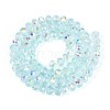 Transparent Glass Beads Strands EGLA-N016-6mm-01-2