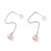 Natural Pearl Stud Earrings for Women EJEW-C082-09P-1